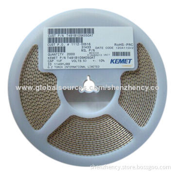 Kemet SMD Tantalum Capacitors, T491B105K050AT, 1UF 50V 10% 1411, B Case